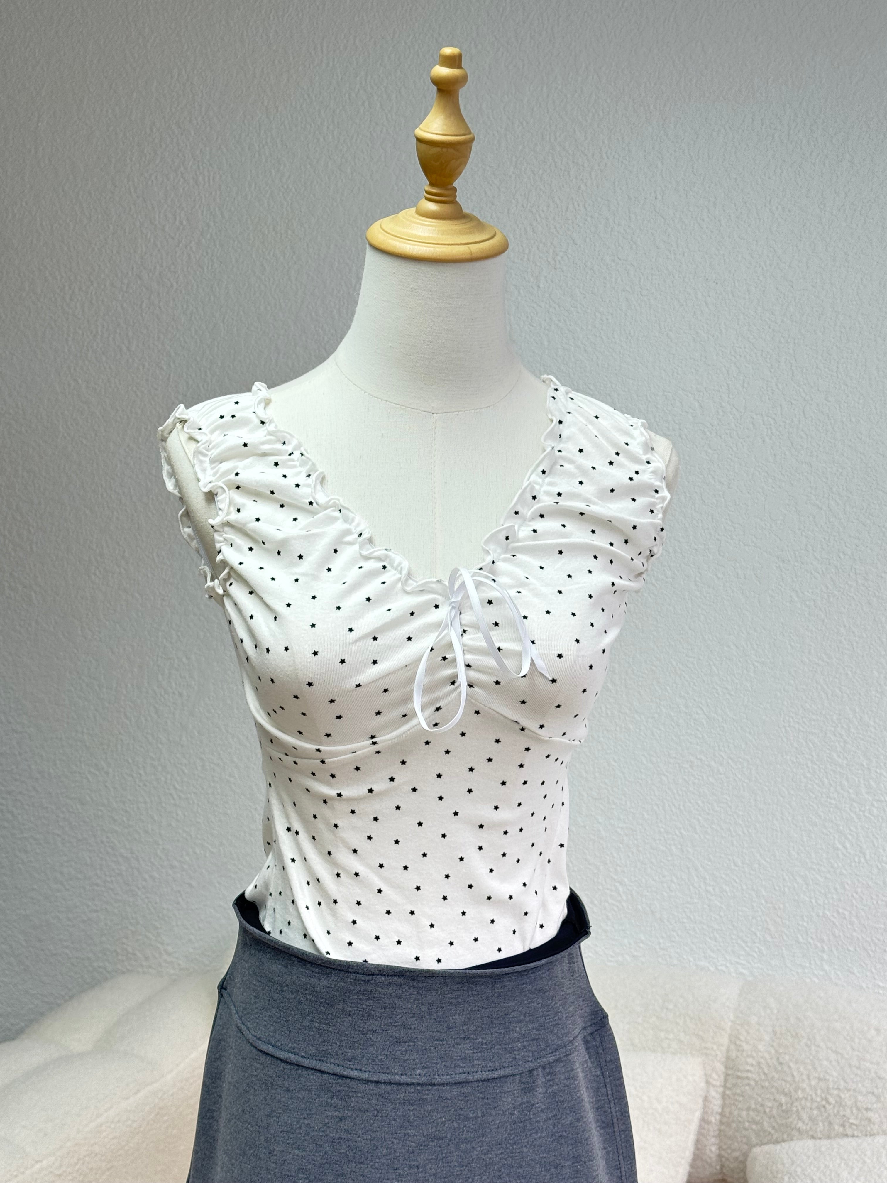 【星星露膊Top✨】Lil Ribbon Starry Off Shoulder Top