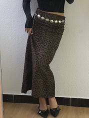 【大熱豹紋長裙！】Leopard Maxi Skirt