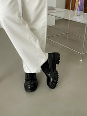 【韓國製造｜增高4cm】+4cm Basic Solid Loafers