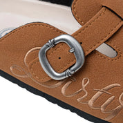 Boston Mules DirtyCoins Script Sandals