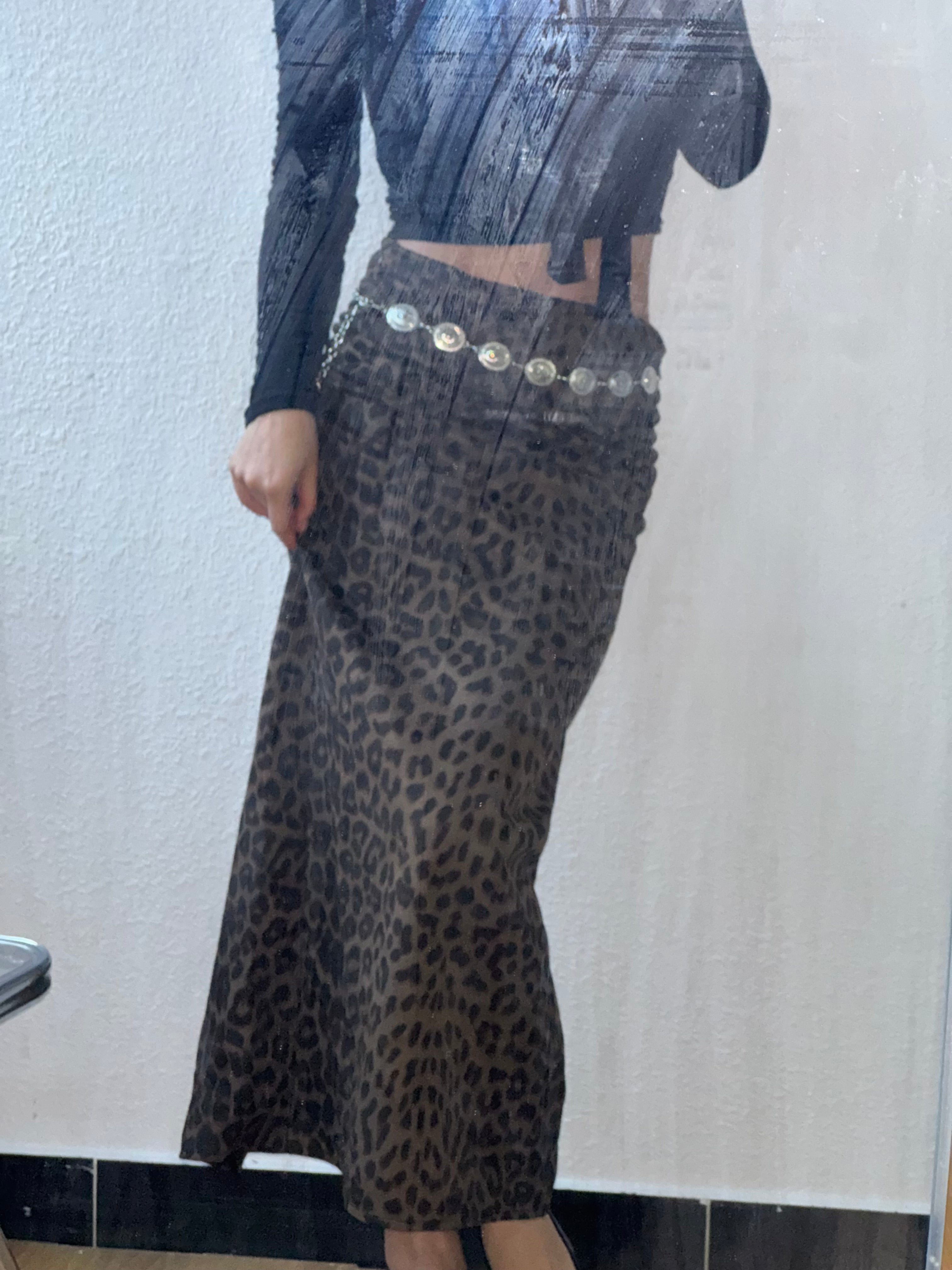 【大熱豹紋長裙！】Leopard Maxi Skirt