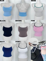 【大露背性感Bra Top🤩】Mixed Colour Backless Bra Top