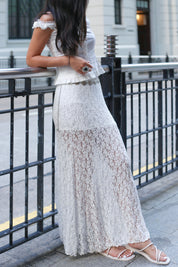 【法式復古!!氣質Lace魚尾裙】Lace Mermaid Maxi Dress
