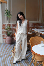 【顯腳長！知性直腳細條紋長褲】Striped Cozy Pants