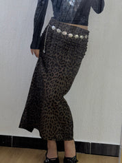 【大熱豹紋長裙！】Leopard Maxi Skirt