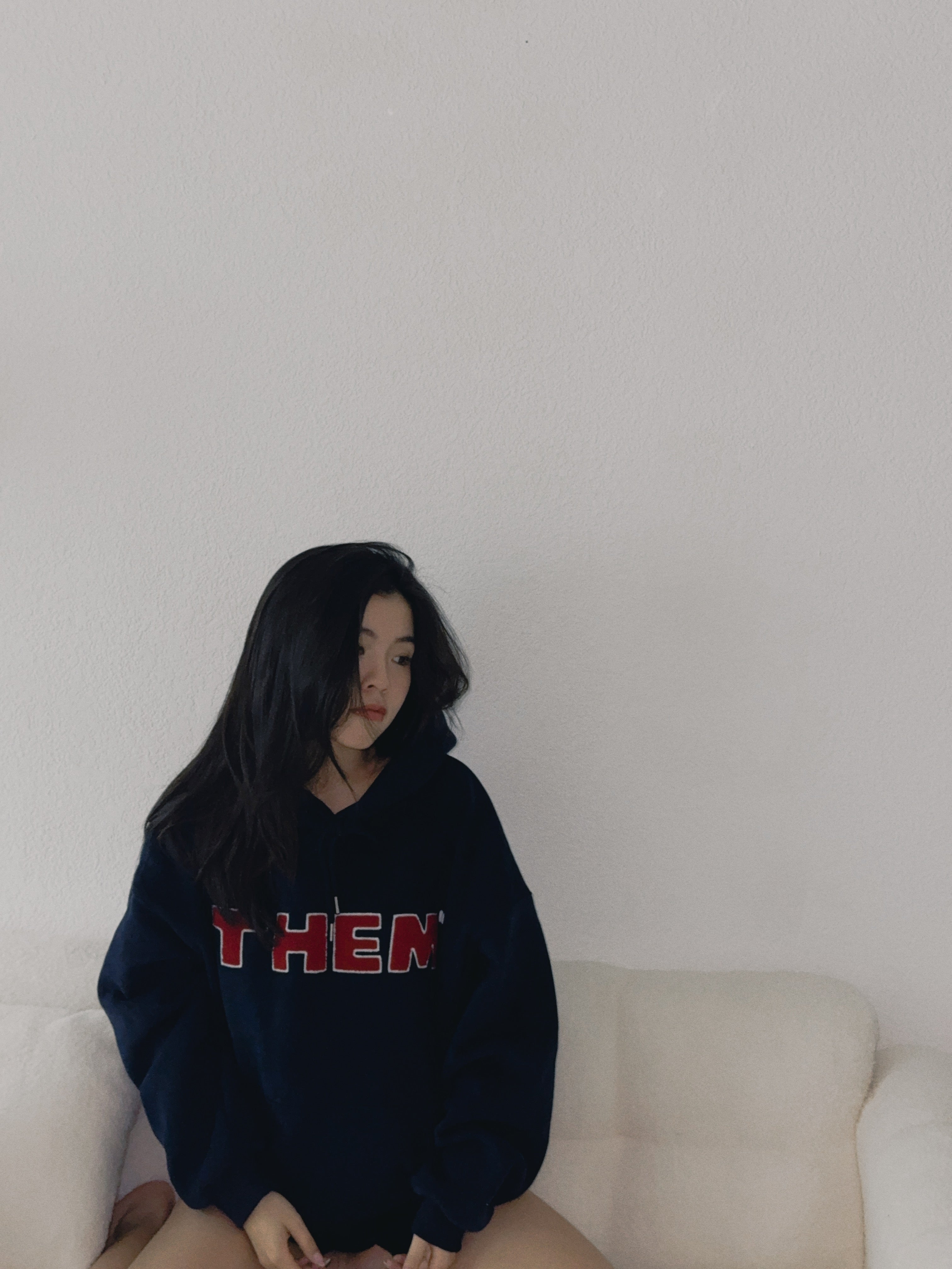 【THEM植絨印花衛衣 】THEM Solid Hoodies