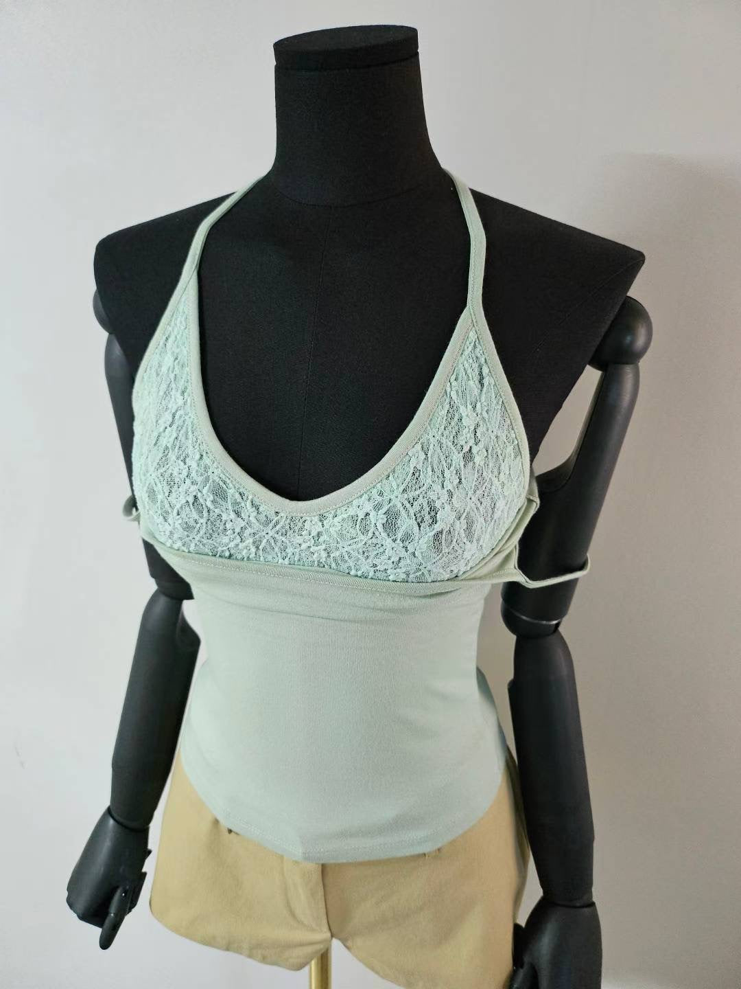 【假兩件laces背心🎶】Double Layered Lace Cami Top