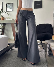 JIRA low-rise wide leg pants