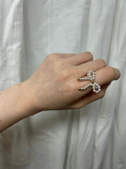 【絕美戒指！】Ribbon Pearl Ring