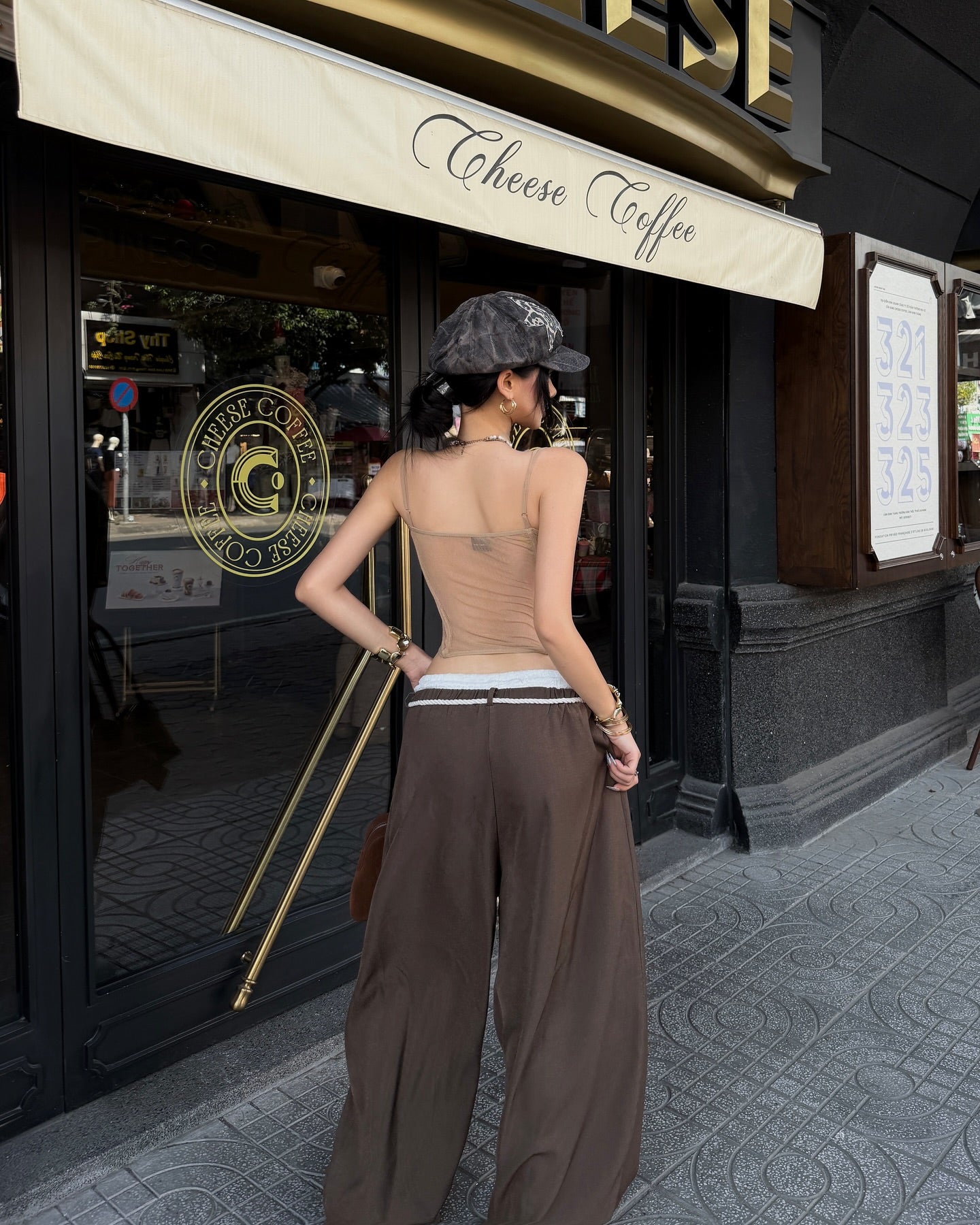 CABY lace wide leg pants
