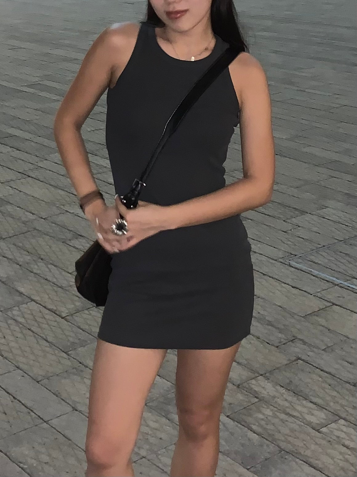 【歐美風連身短裙】Basic Solid Tank Mini Dress