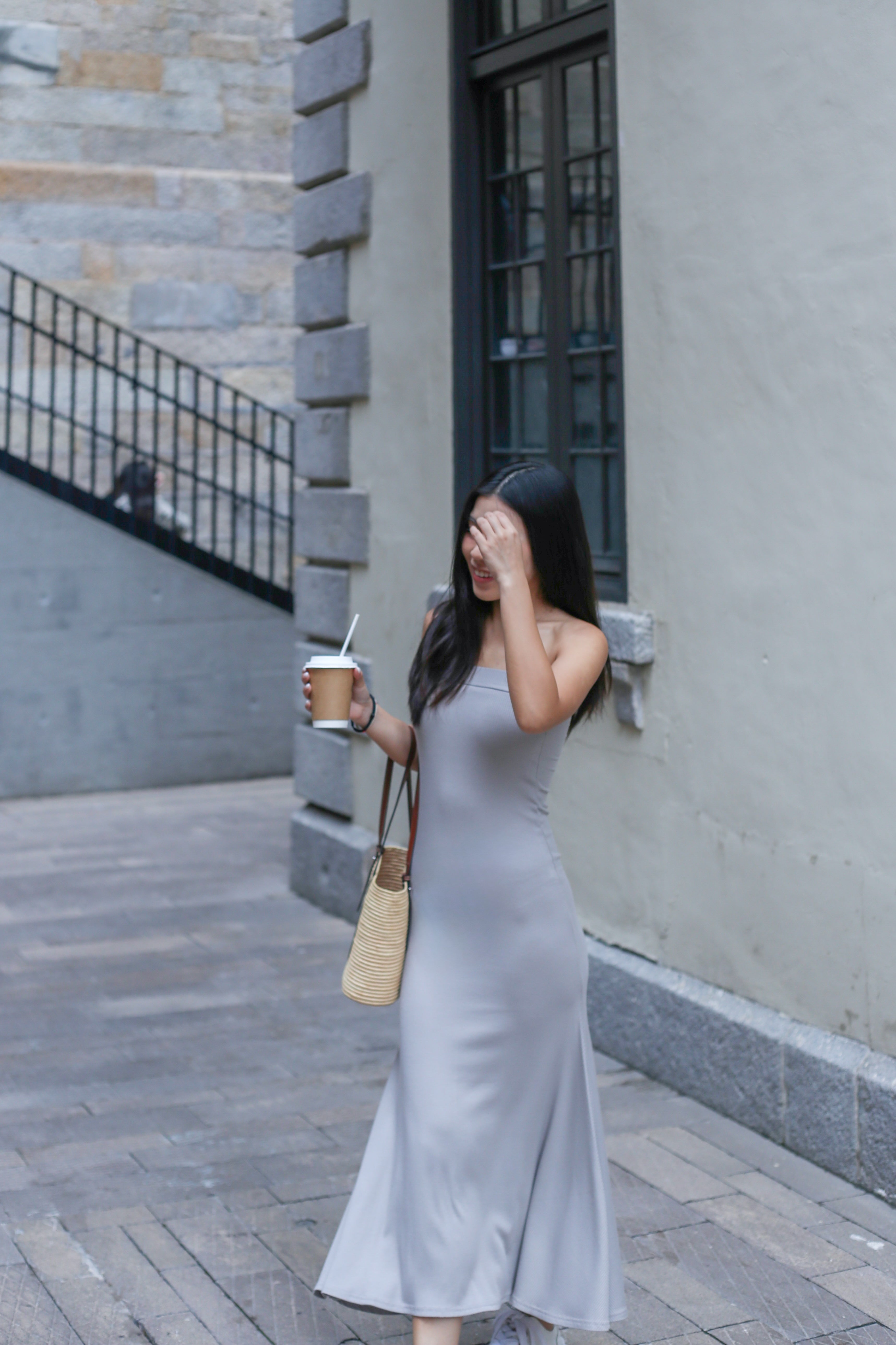 【✔️PAD｜魚尾裙設計】Basic Solid Padded Tube Mermaid Dress
