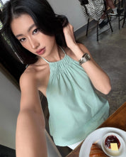 Evy Linen Halter Top