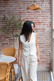 【Old Money知性感背心】Old Money Button Front Vest