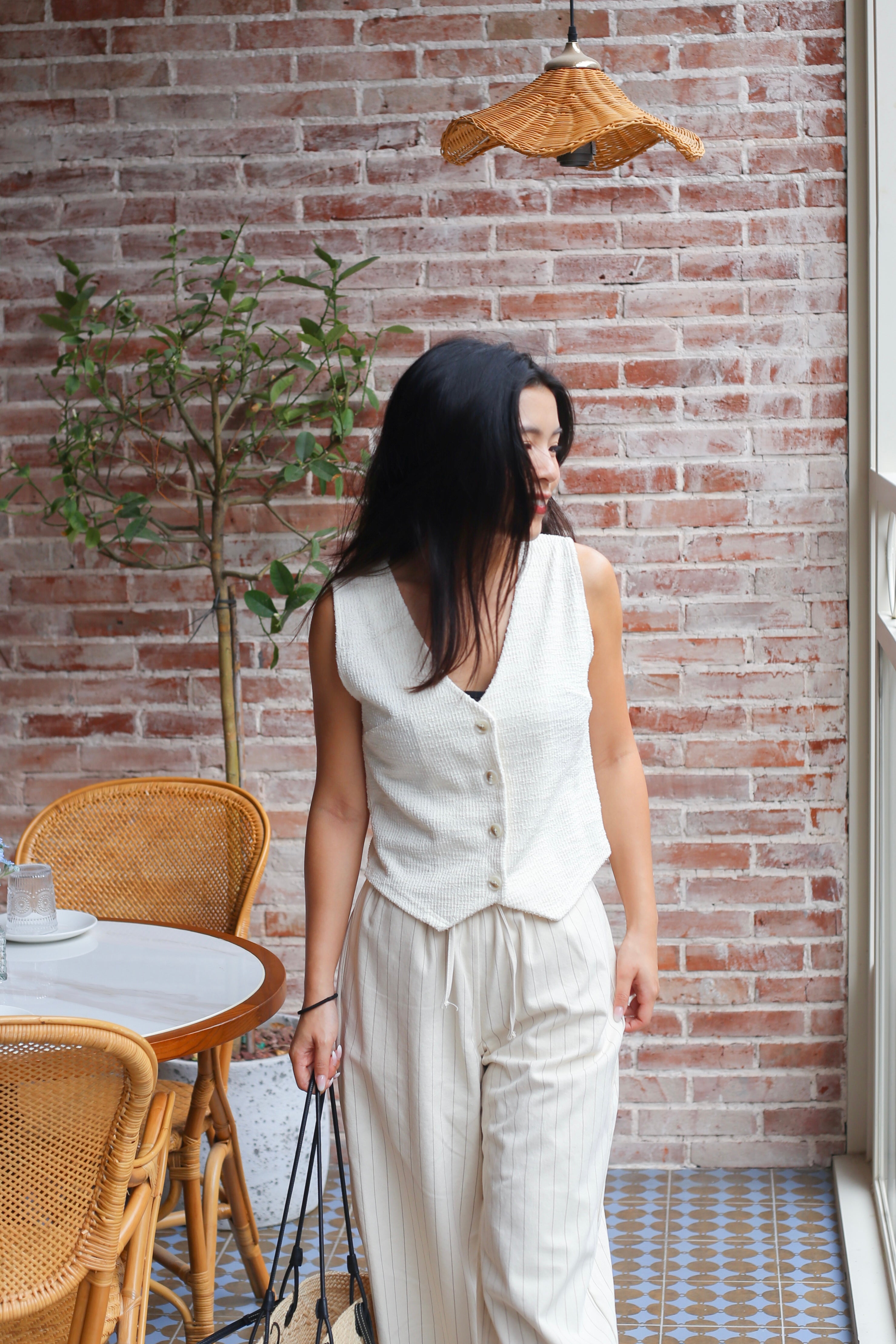 【Old Money知性感背心】Old Money Button Front Vest