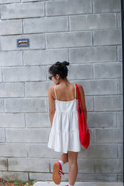 【背心蛋糕裙】Solid Ruffle Cami Mini Dress