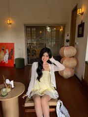 Lemon Chiffon Frill Cami
