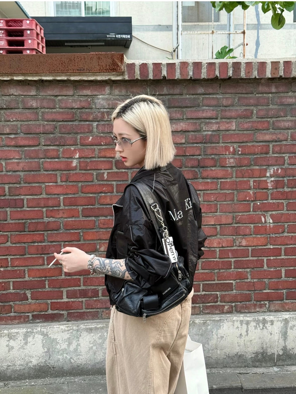 【🇰🇷韓國連線】MATIN KIM MATIN COATING CROP BLOUSON