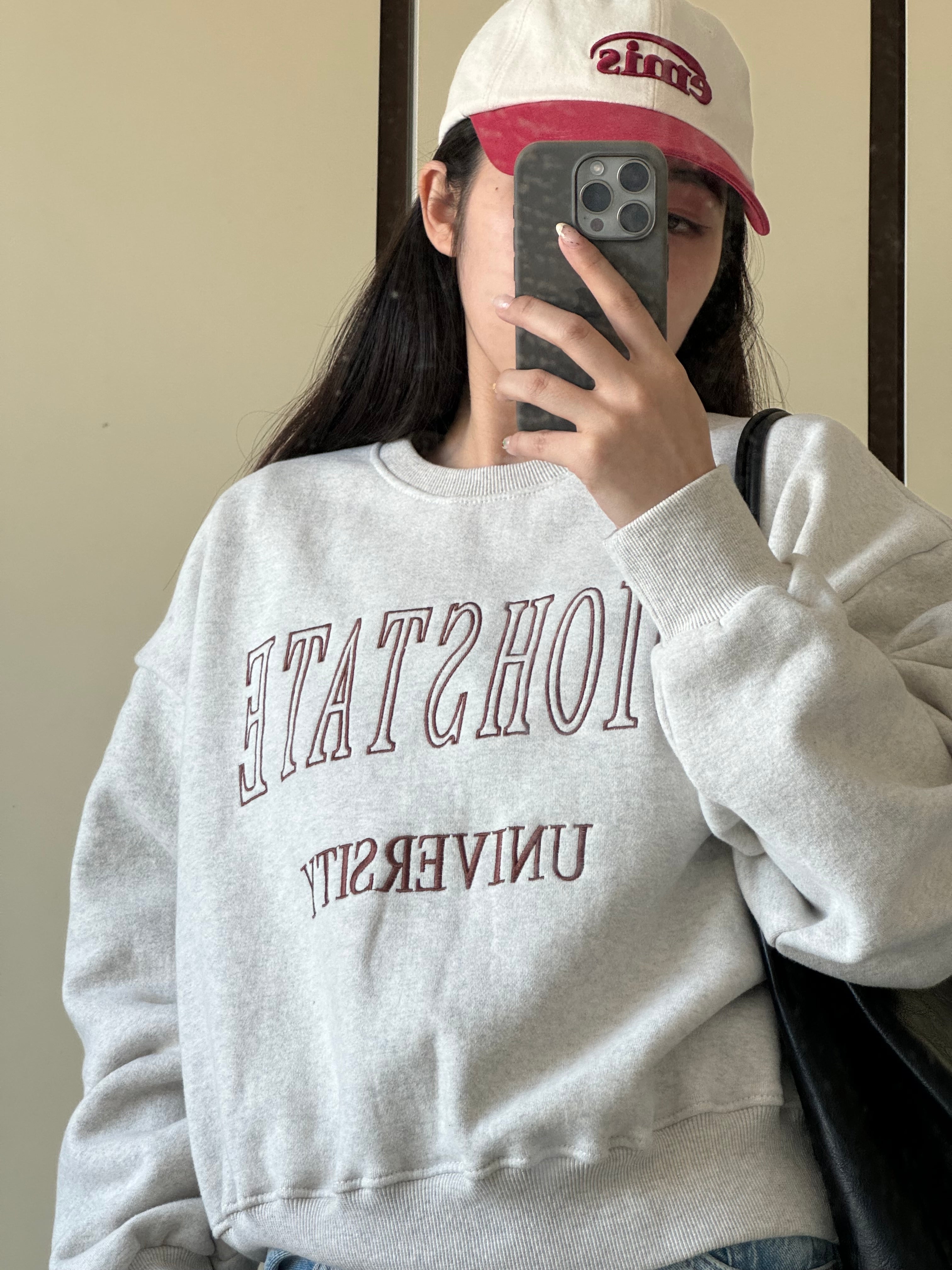 【含內絨！】Oiohstate University Crop Sweater