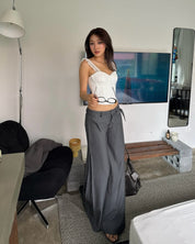 JIRA low-rise wide leg pants