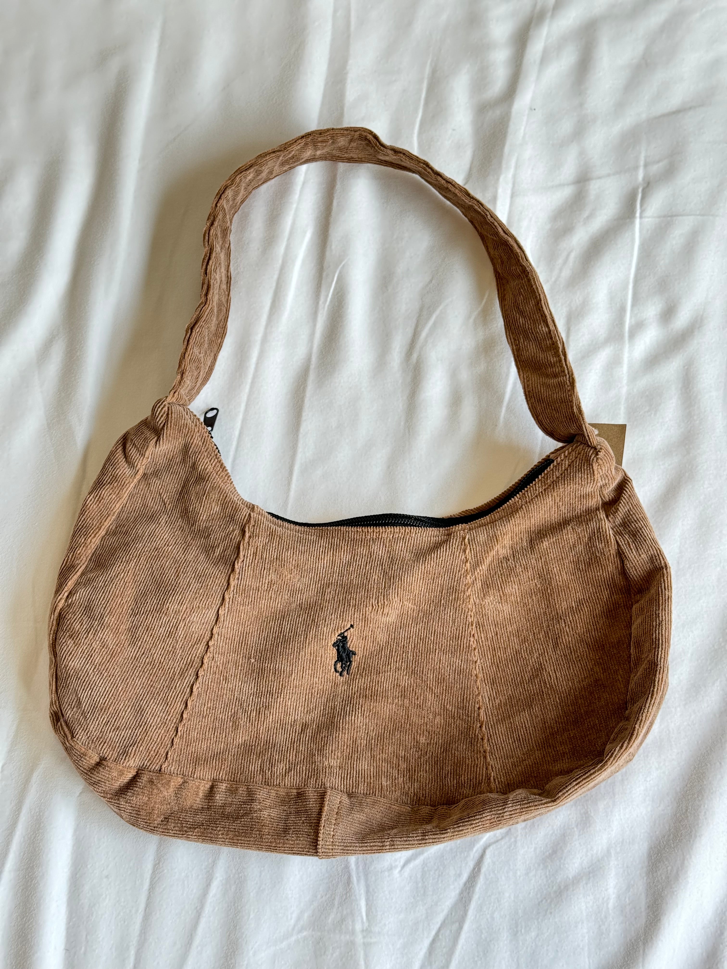 #T182 Remade Khaki Polo Bag