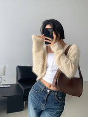 【初秋必備針織粒粒外套】Elene Solid Textured Cardigan