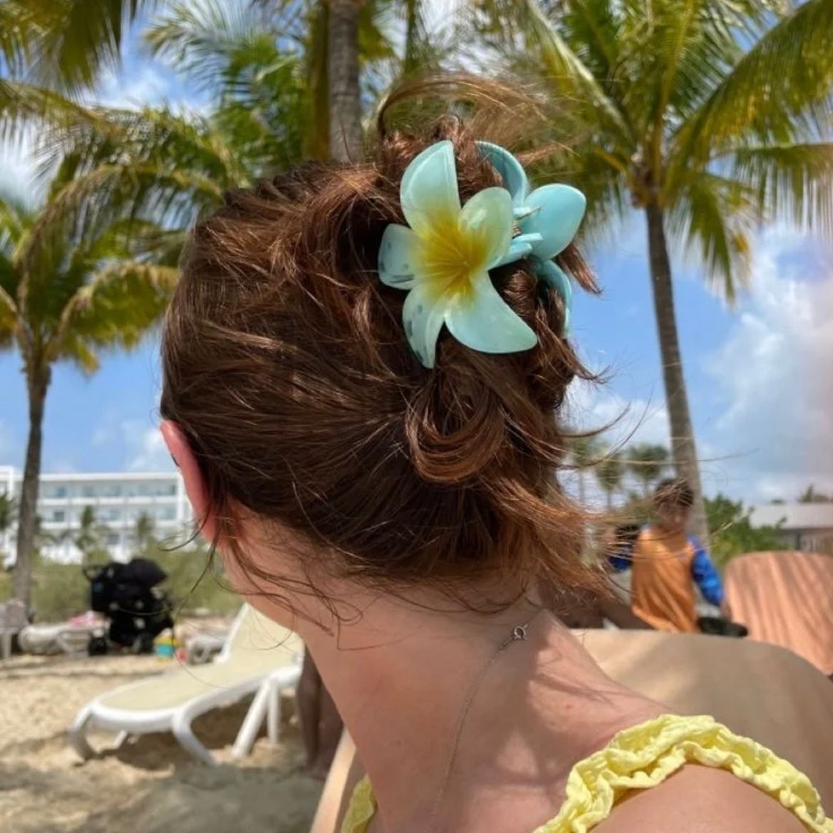 Hawaii Flower Hair Claw Clips