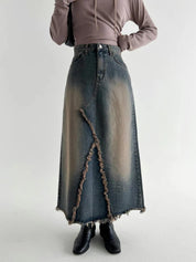 【復古牛仔長裙🦕】Denim Maxi Skirt