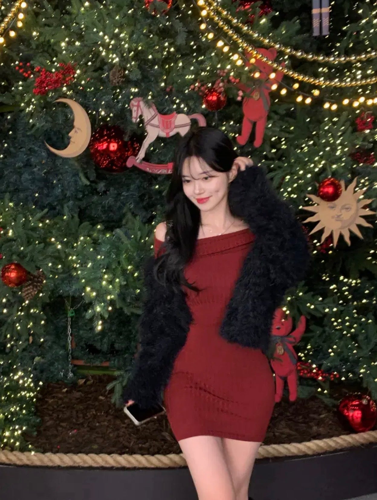 【節日感Party Dress🎊】2 Way Off Shoulder Dress