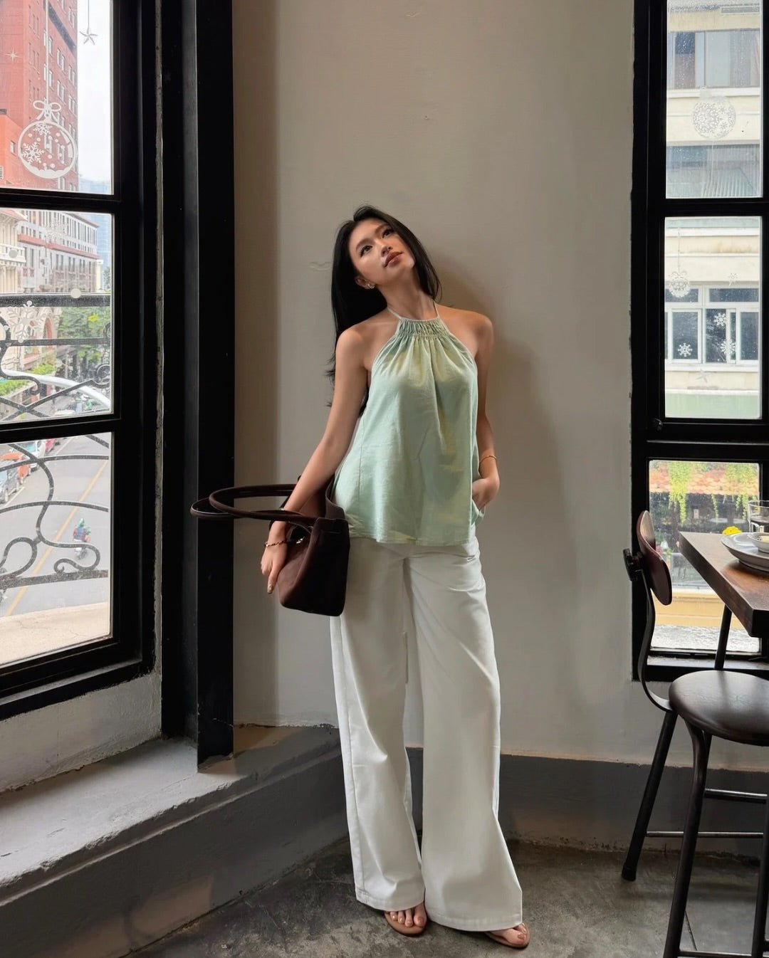Evy Linen Halter Top