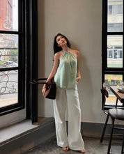 Evy Linen Halter Top