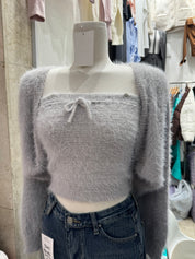 【🇰🇷韓國連線】軟淋淋毛毛Tube Top with Shrugs Set