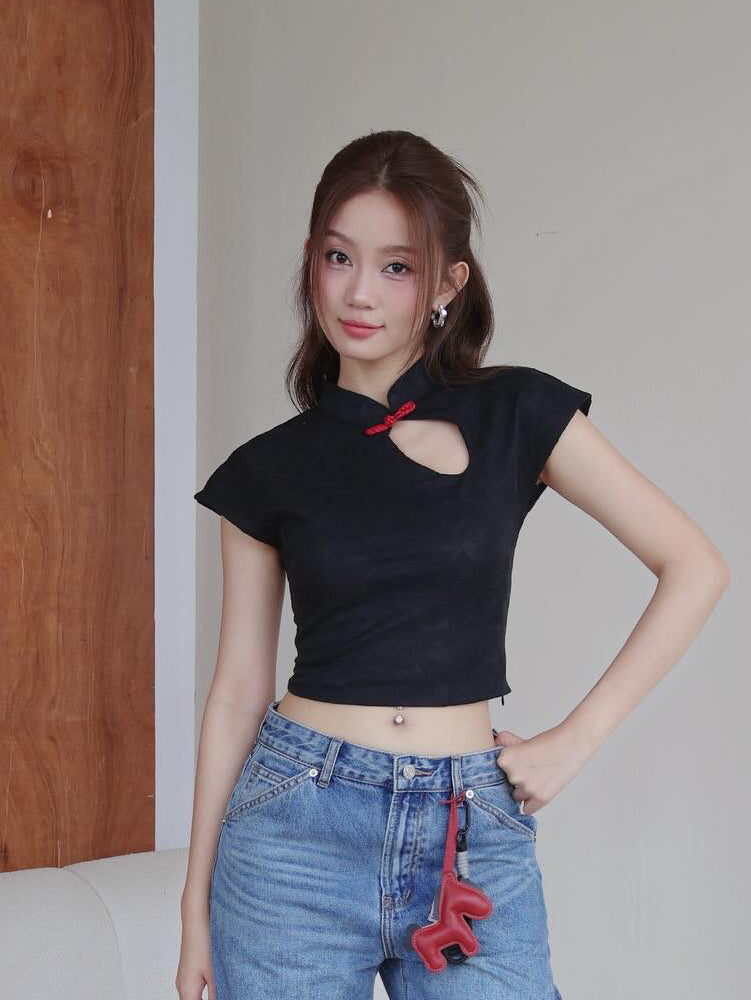 Cheongsam Crop Top