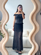 【法式復古!!氣質Lace魚尾裙】Lace Mermaid Maxi Dress
