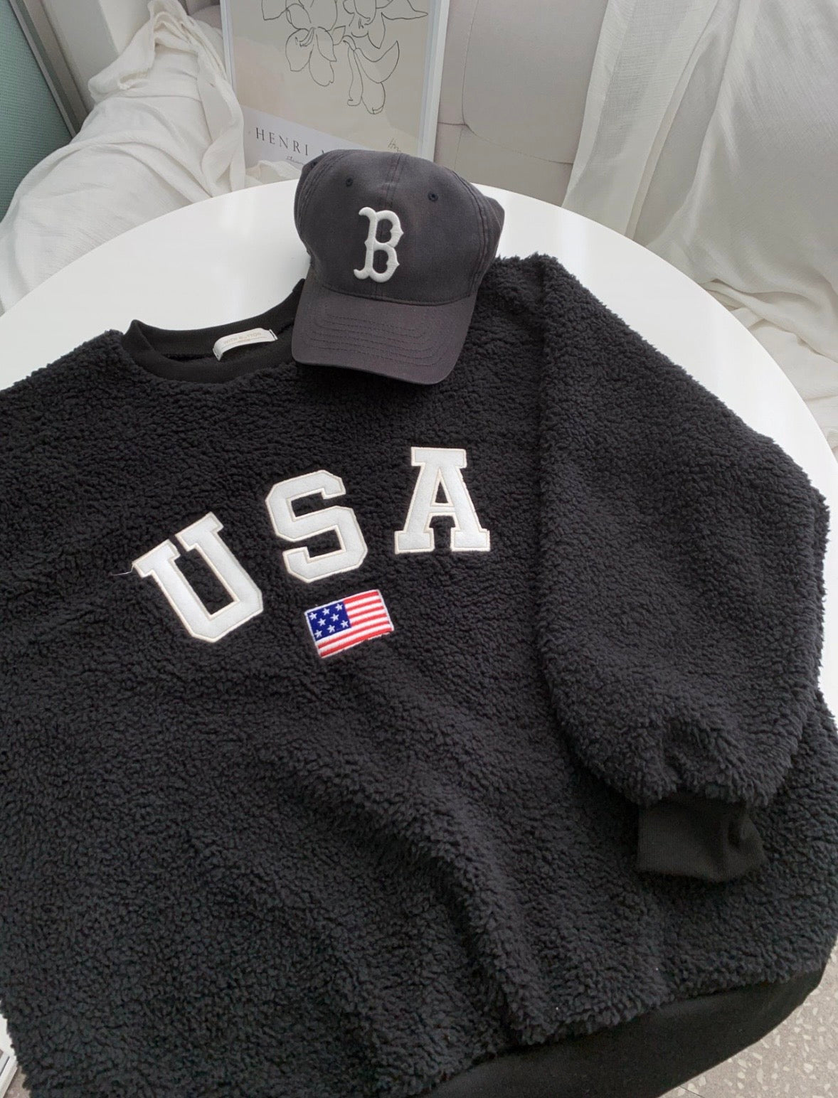 【🇰🇷韓國連線｜情侶裝ok!!】USA Fluffy Hoodies