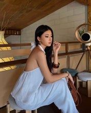 Lily Halter Top(Premium Linen)