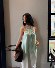 Evy Linen Halter Top