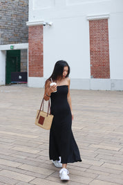 【✔️PAD｜魚尾裙設計】Basic Solid Padded Tube Mermaid Dress
