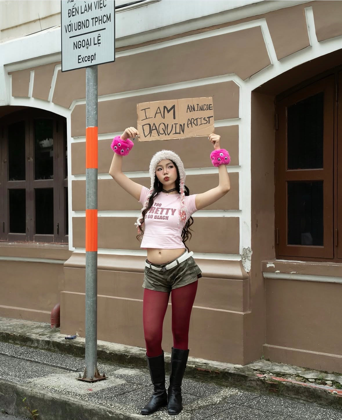 【🇻🇳越南連線】I AM TOO PRETTY Crop Top