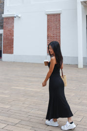【✔️PAD｜魚尾裙設計】Basic Solid Padded Tube Mermaid Dress
