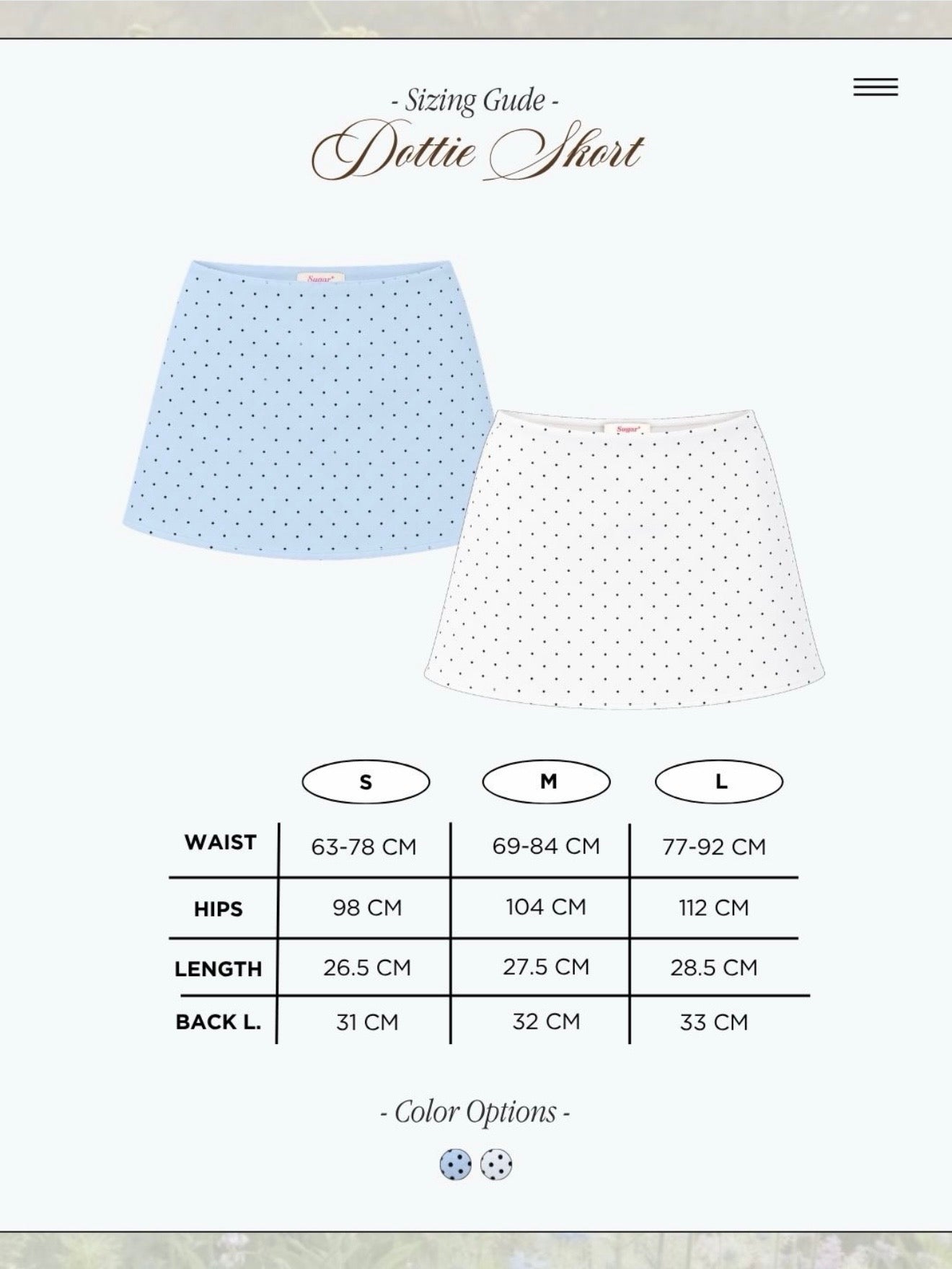 Dottie Micro Skort - 2 colours