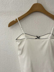 【✔️PAD｜小蝴蝶結設計】Lil Ribbon Solid Padded Bra Top