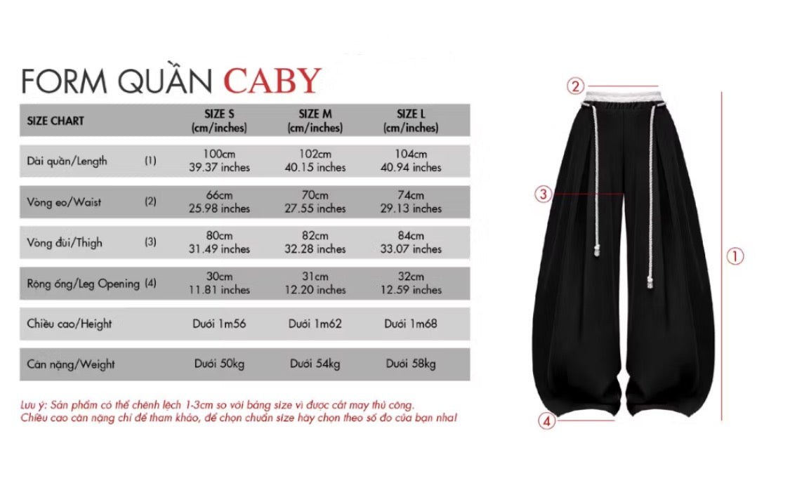 CABY lace wide leg pants