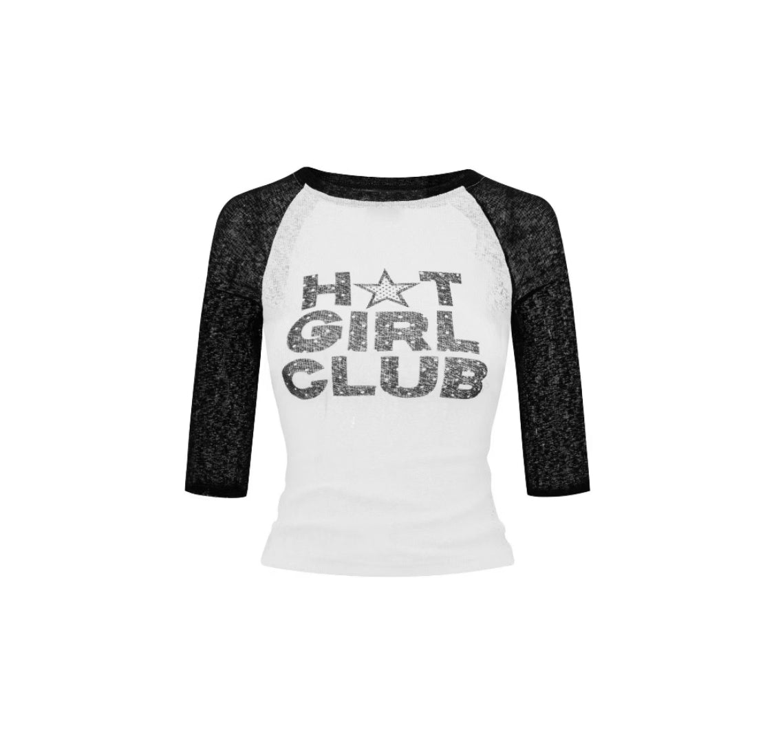 Hot girl club half sleeve top