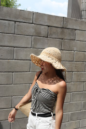【一衣两穿~平價解鎖高級感】Striped 2 Way Tube Top