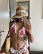 2-piece Frilly design Bikini(with pads)