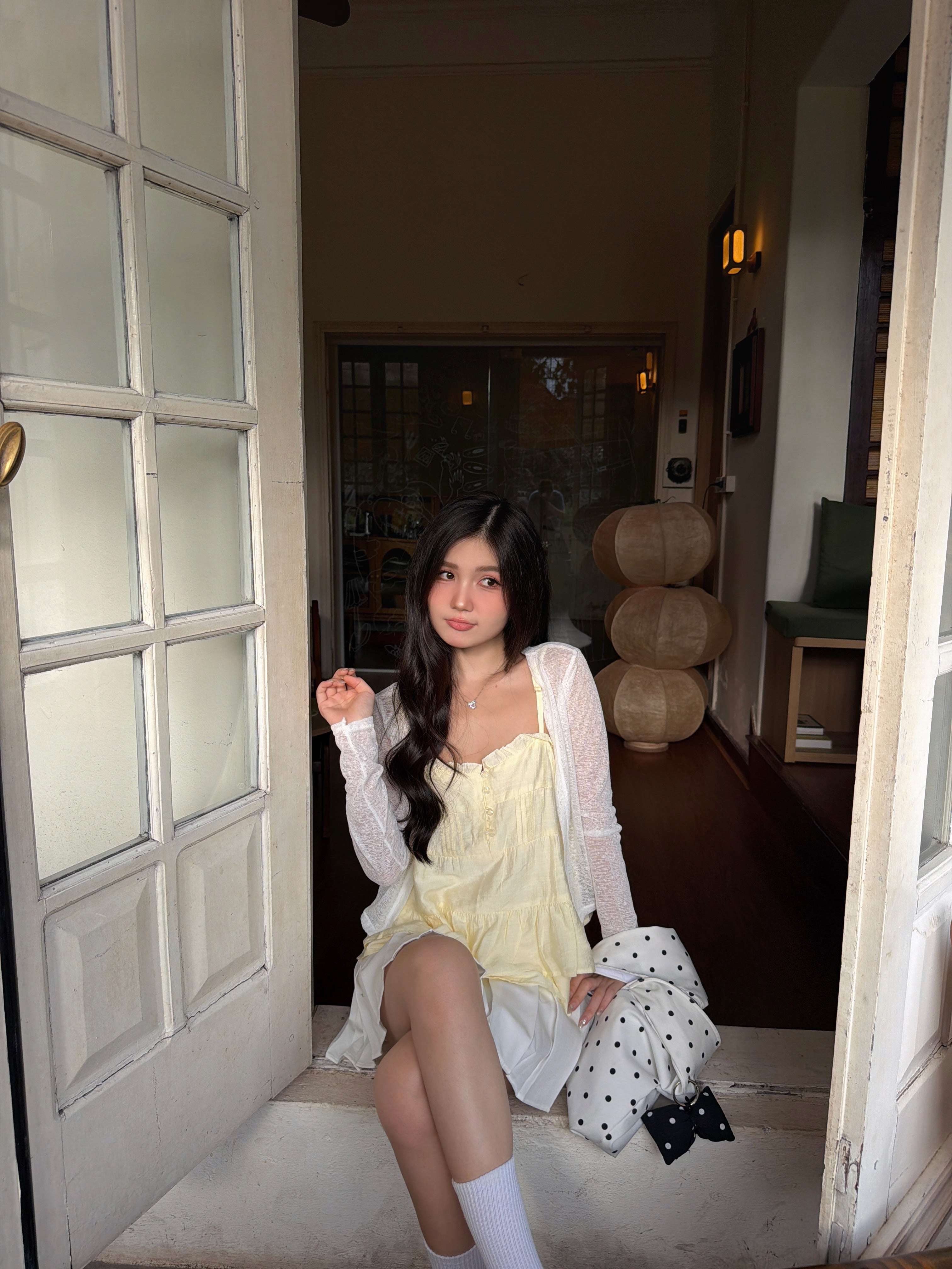 Lemon Chiffon Frill Cami