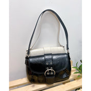 Perry Solid Buckle Shoulder Bag