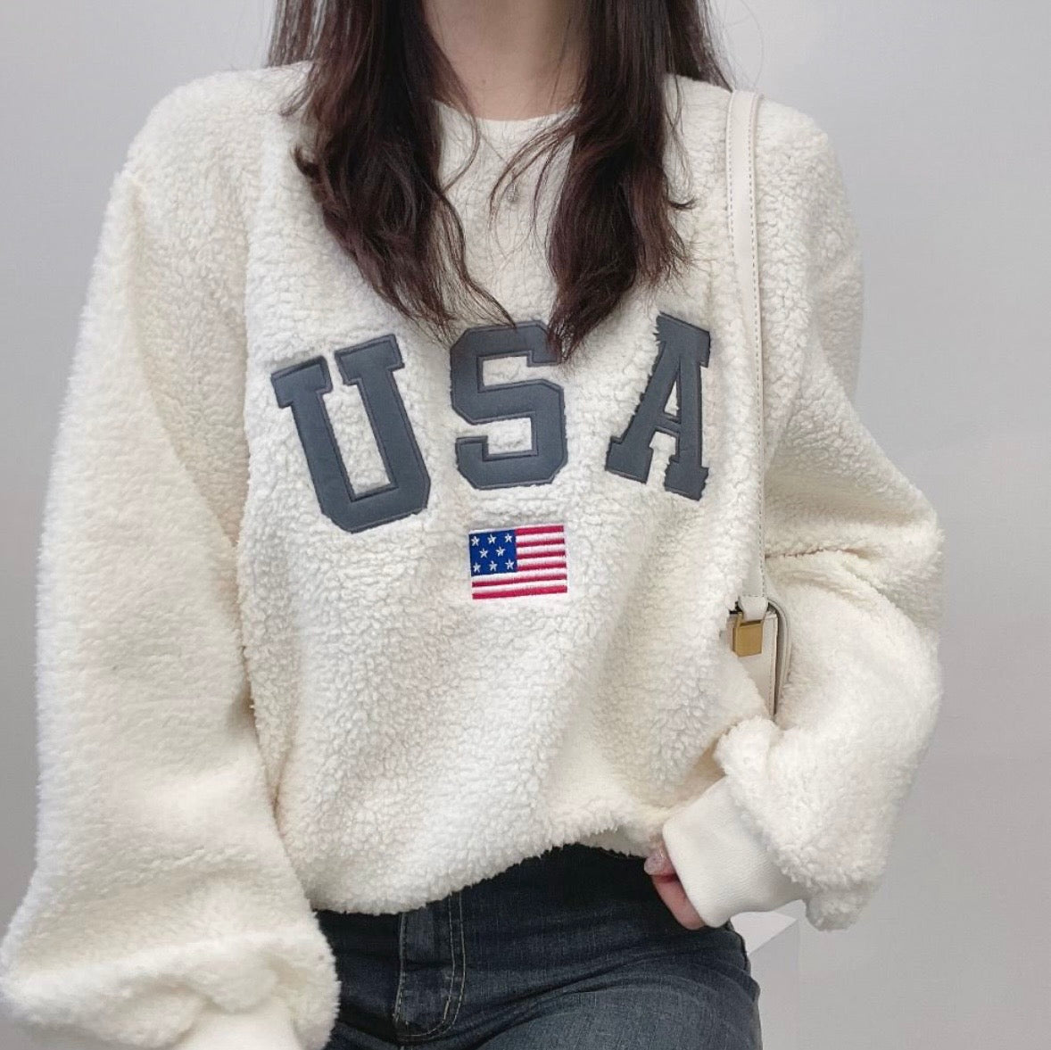 【🇰🇷韓國連線｜情侶裝ok!!】USA Fluffy Hoodies
