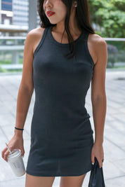 【歐美風連身短裙】Basic Solid Tank Mini Dress